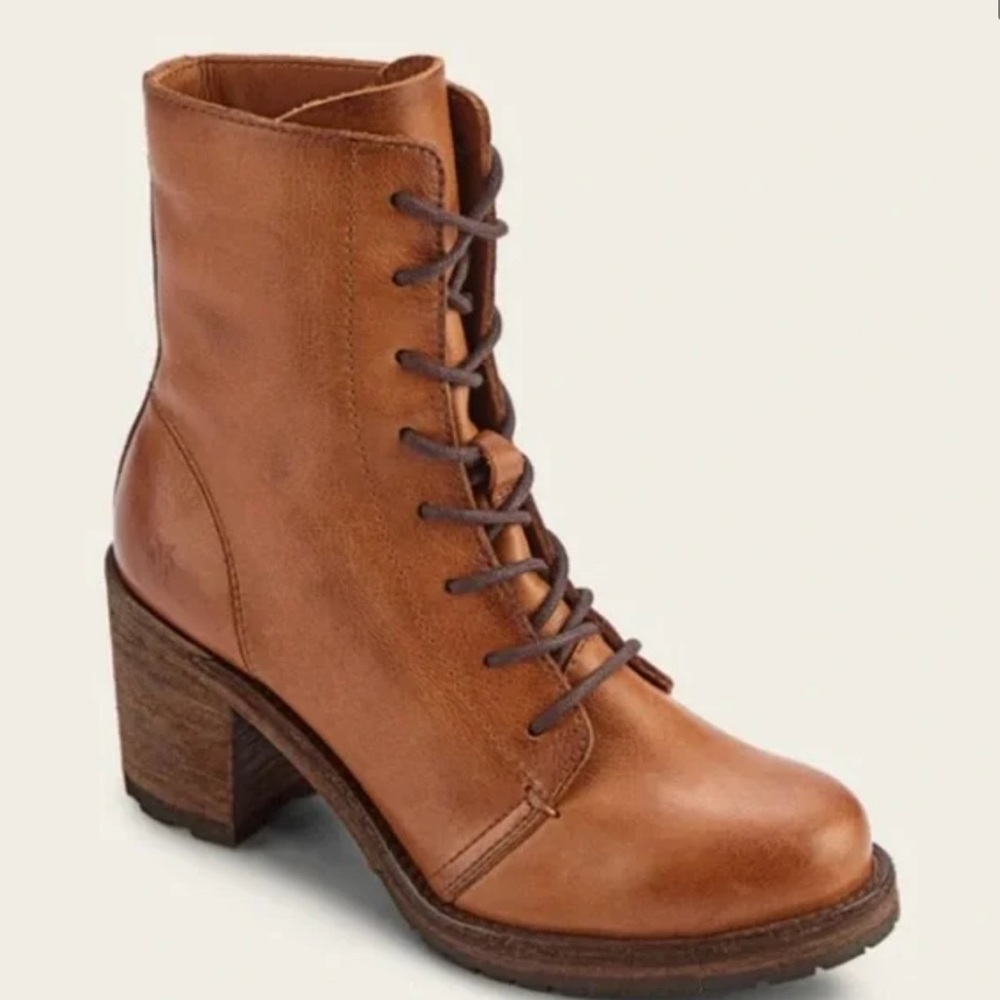 Frye Camel Lace Boots